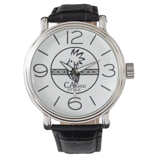 Montre pour homme. Cagou Style. 腕時計 (正面)
