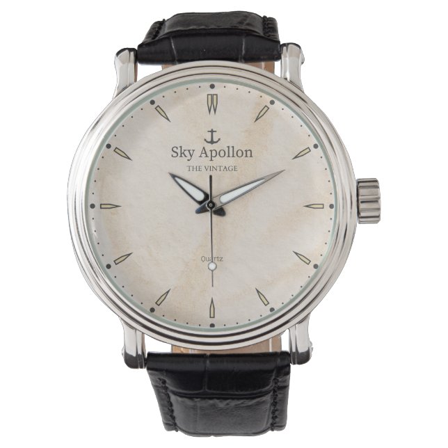 Montre Sky Apollon The vintage (Platinium ver.) 腕時計 (正面)