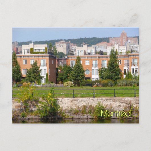 Montréalの水辺地帯 ポストカード (正面)