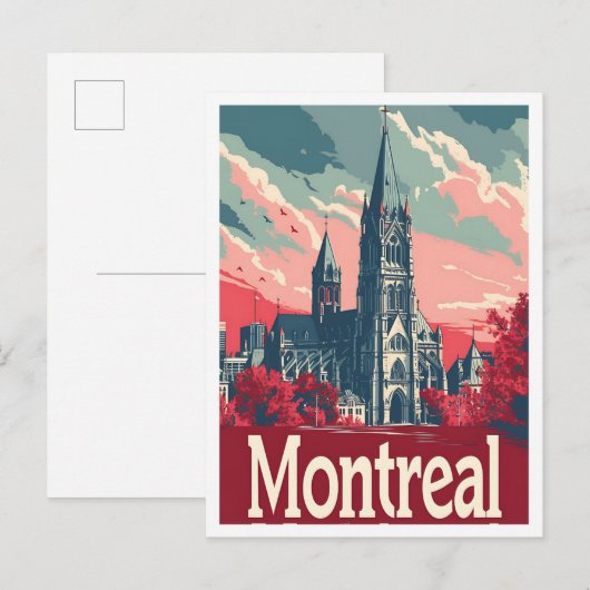 Montreal Canada Art vintage Travel ポストカード (正面/裏面)
