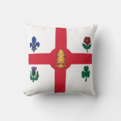 Montreal, Canada Flag American MoJo Pillow クッション (正面)
