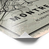 Montreal canada map print poster canvas フォトプリント            (角)