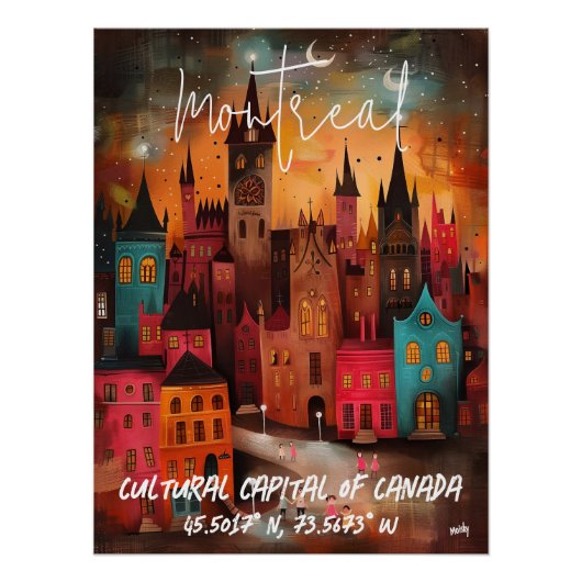 Montreal: Capital Cultural de Canadá con Arquitect ポスター (正面)