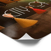 Montreal: City of a Hundred Steeples,Whimsical Art ポスター (コーナー)