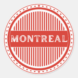 Montreal City Pride Emblem – Canadian Identity ラウンドシール
