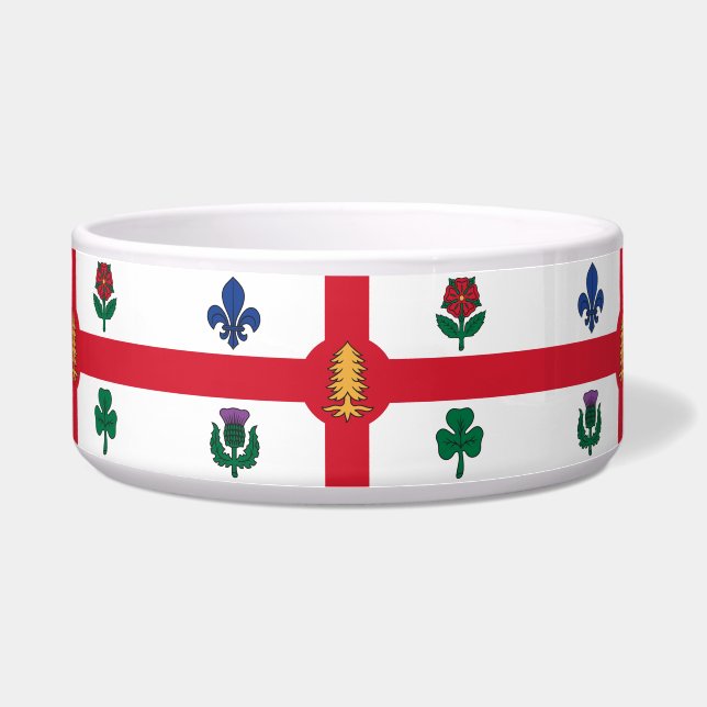 Montreal Flag on Pet Bowl ボウル (正面)