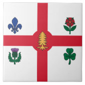 Montreal Flag on Tile タイル (正面)