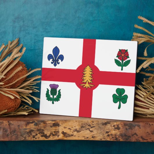 Montreal Flag Plaque フォトプラーク (側面)