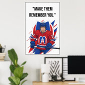 Montreal Metros Hockey Motivation Poster ポスター (ホームオフィス)