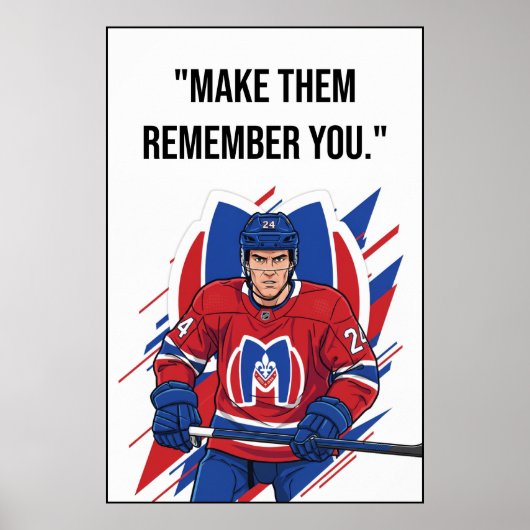 Montreal Metros Hockey Motivation Poster ポスター (正面)