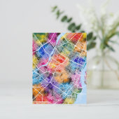 Montreal Quebec Canada City Map ポストカード (スタンド正面)