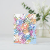 Montreal Quebec Canada City Map ポストカード (スタンド正面)