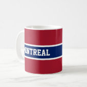 Montreal Red White and Blue Mug コーヒーマグカップ (正面左)
