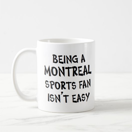 montreal sports fan, being コーヒーマグカップ (左)