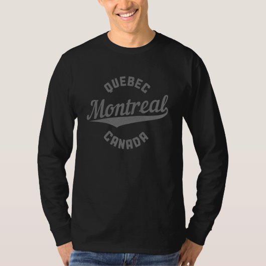Montreal Vintage Retro Pride Quebec Canada Tシャツ (正面)