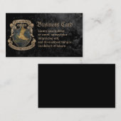 Montresorの紋章付き外衣 名刺 (正面/裏面)