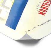 Montreux Oberland Bernois Switzerland Vintage Ski ポスター (角)