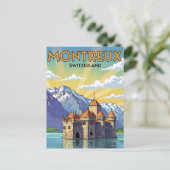 Montreux Switzerland Chateau de Chillon ポストカード (スタンド正面)