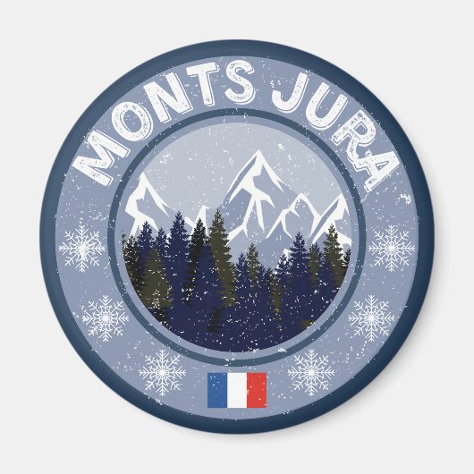 Monts Jura Station de Ski マグネット (正面)