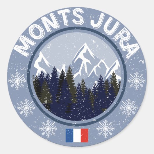 Monts Jura Station de Ski ラウンドシール (正面)