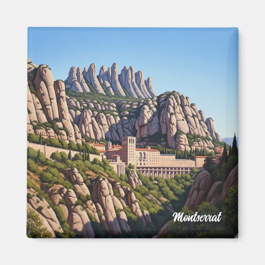 Montserrat Spain マグネット (正面)