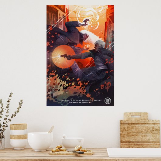 Monty & Simon Poster - Art by Galen Dara ポスター (キッチン)