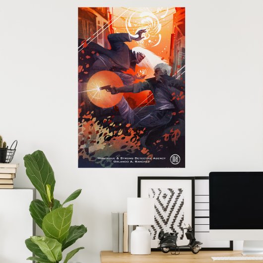 Monty & Simon Poster - Art by Galen Dara ポスター (ホームオフィス)