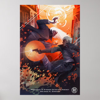 Monty & Simon Poster - Art by Galen Dara ポスター