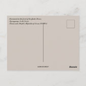 Monument at Juche Tower Pyongyang North Korea Post ポストカード (裏面)