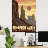 Monument Valley National Park Desert Landscape ポスター (ホームオフィス)