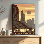 Monument Valley National Park Desert Landscape ポスター
