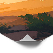 Monument Valley National Park Desert Landscape ポスター (角)