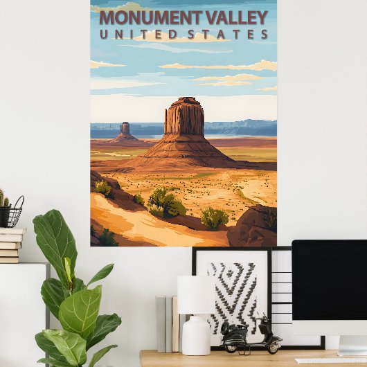 Monument Valley National Park Desert Landscape ポスター (ホームオフィス)