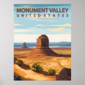 Monument Valley National Park Desert Landscape ポスター (正面)