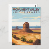 Monument Valley Navajo Nation Vintage ポストカード (正面/裏面)
