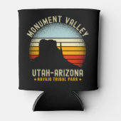 Monument Valley Retro Scenery Utah 缶クーラー (正面)