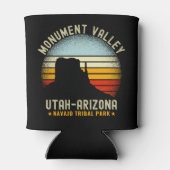 Monument Valley Retro Scenery Utah 缶クーラー (裏面)