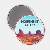 Monument Valley Travel Navajo Nation Road マグネット (正面/裏面)