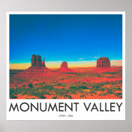 Monument Valley, Utah, USA ポスター