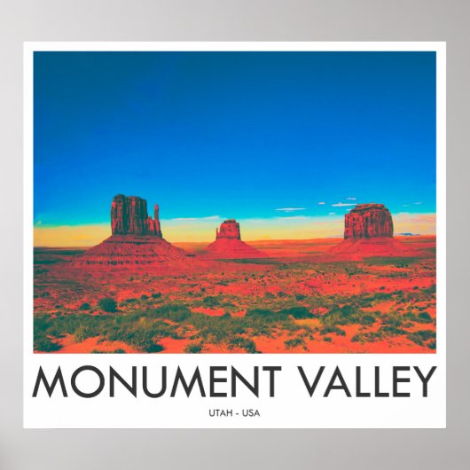 Monument Valley, Utah, USA ポスター (正面)