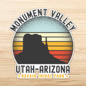 Monument Valley Vintage Landscape Utah  シール