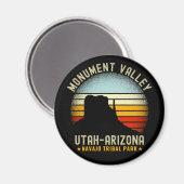 Monument Valley Vintage Landscape Utah  マグネット (正面/裏面)