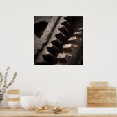 Monumental Gears: Edwardian Tower Clock Mechanism  ポスター (キッチン)