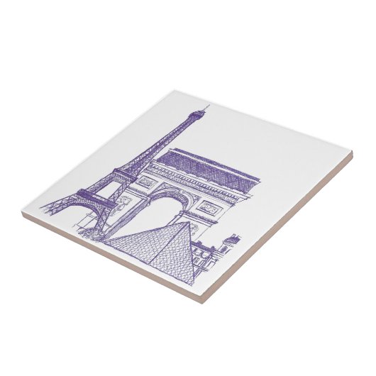 Monumentos de Paris タイル (側面)