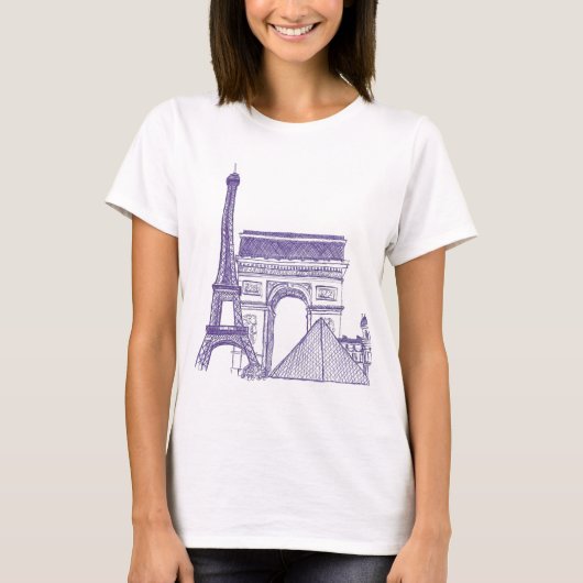 Monumentos de Paris Tシャツ (正面)