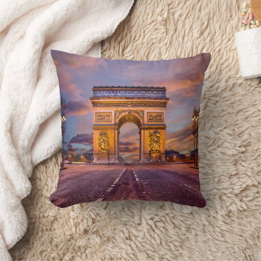 Monuments | Arc de Triomphe, Paris France クッション (ブランケット)