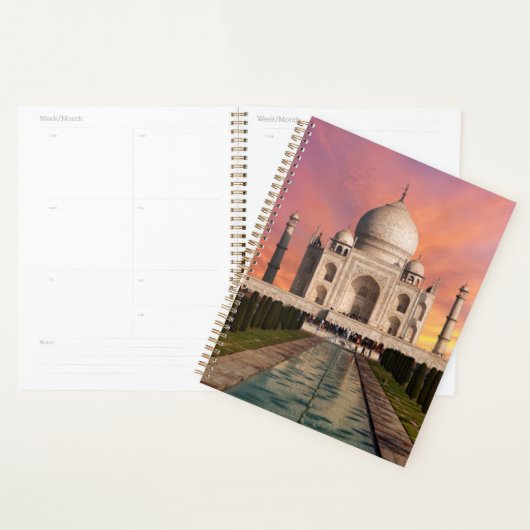 Monuments | Colorful View of the Taj Mahal プランナー手帳 (ディスプレー)
