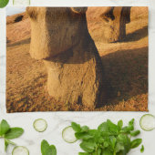Monuments | Easter Island キッチンタオル (折り畳み)
