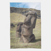 Monuments | Easter Island, Chile キッチンタオル (縦)