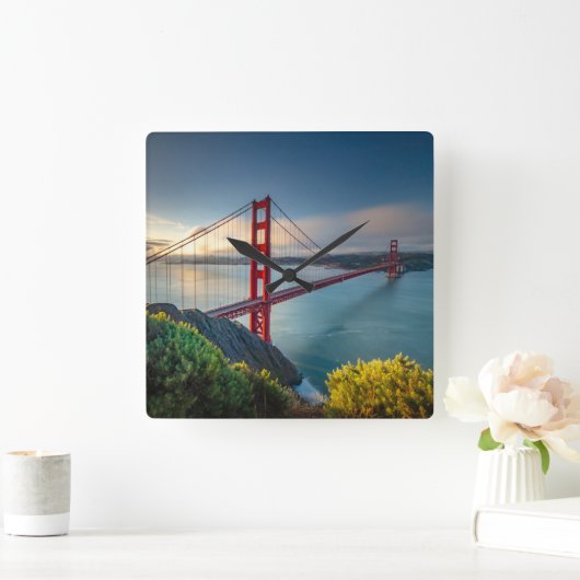 Monuments | Golden Gate San Francisco スクエア壁時計 (ホーム)